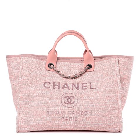 chanel pink canvas tote|pink chanel bag 2020.